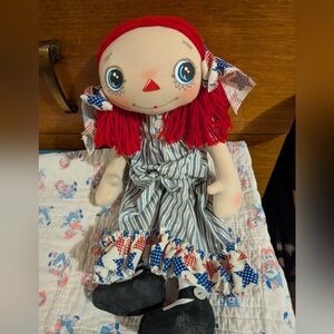 2025 Raggedy Ann Soft Sculpture Doll TLC Read